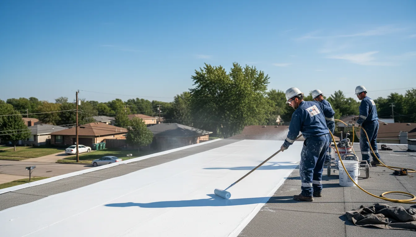 Commercial roof coating in Mccrory, AR near me